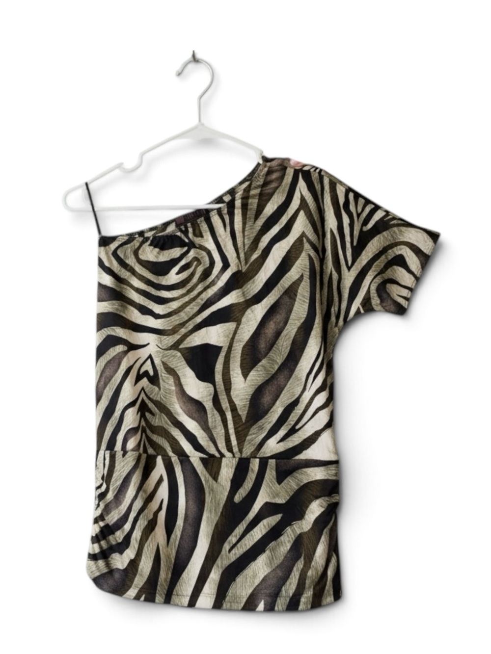 Lipstick Green Animal Print Blouse